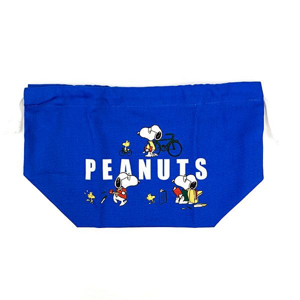 スヌーピ SNOOPY ランチ巾着袋 学校 お弁当 オフィス PEANUTS