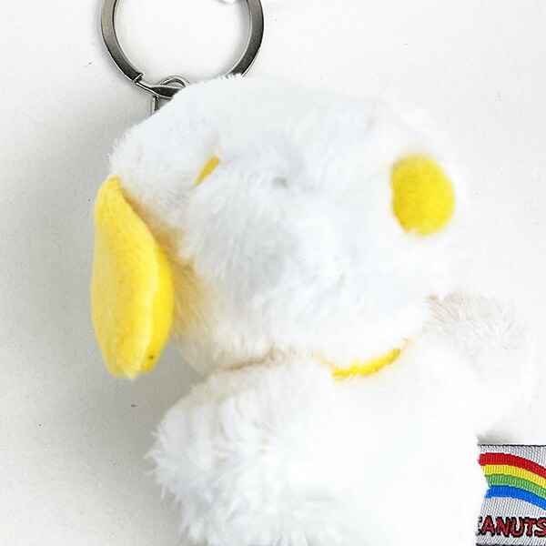 determined スヌーピー 1966 虹 レインボー 陶器 オーナメント スヌーピー レインボーカラーマスコット ぬいぐるみ ホワイト SNOOPY