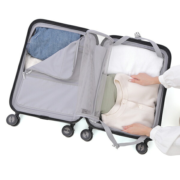 アンジー・ラ・コケット☆麗しのアンジー スーツケース キャリーケース S ブルー 機内持ち込み 軽量 40.5L