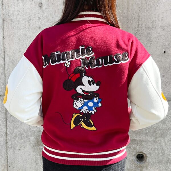 ディズニー ミニーマウス ベストミーエバー スタジャン L アパレル ユニセックス スカジャン キャラジャン