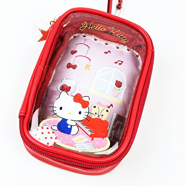 サンリオ ハローキティ マルチケース ポーチ レッド Sanrio