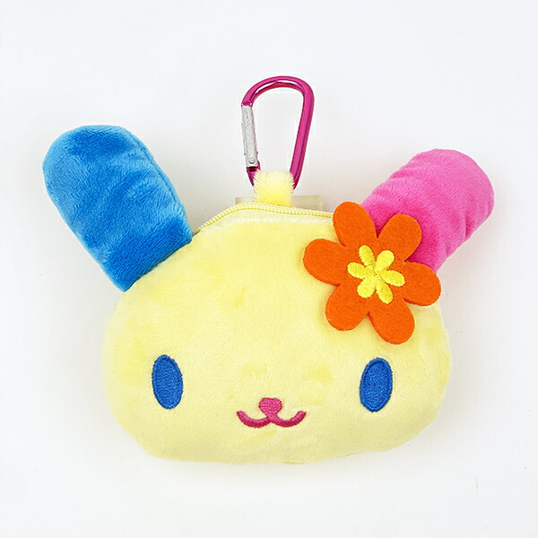 サンリオ ウサハナ カラビナ付きぬいぐるみファスナーマスコット
