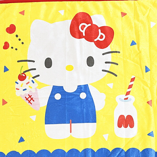 サンリオ ハローキティ ふわふわブランケット イエロー ひざ掛け