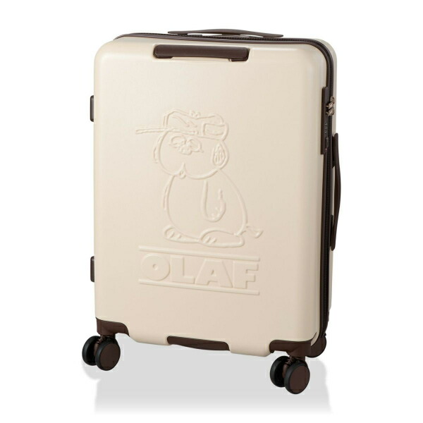 スヌーピー オラフ ジッパータイプ スーツケース 50L (アイボリー) キャリーケース SNOOPY_1