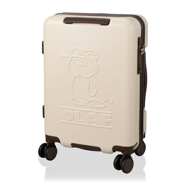 スヌーピー オラフ ジッパータイプ スーツケース 32L (アイボリー) キャリーケース SNOOPY_1