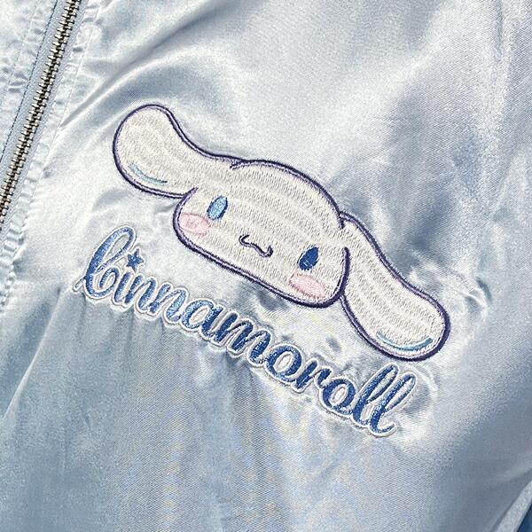 サンリオ シナモロール キラキラバルーン スカジャン アパレル ライトブルー sanrio_4