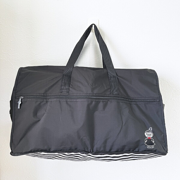 ムーミン リトルミイ 折りたたみボストンバッグ(L) モノトーン MOOMIN