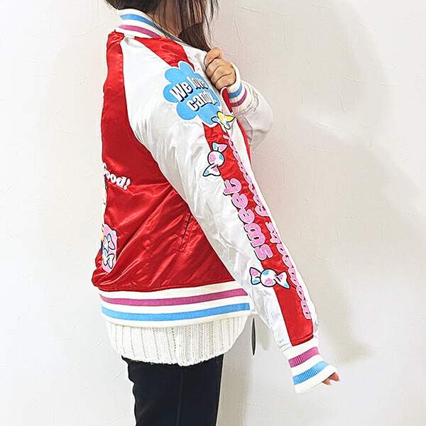 ペコちゃん ラブキャンディ スカジャン (L) キャラジャン アパレル peco_2