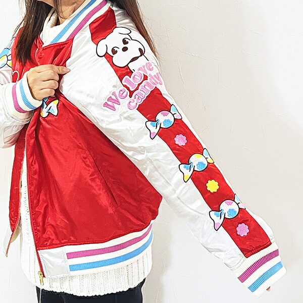 ペコちゃん ラブキャンディ スカジャン (L) キャラジャン アパレル peco_3