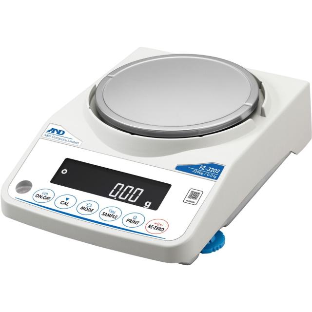 A&D FZ-3202 上皿電子天びん 校正用分銅内蔵型 最大 ひょう量 3200g 最小表示 0.01g