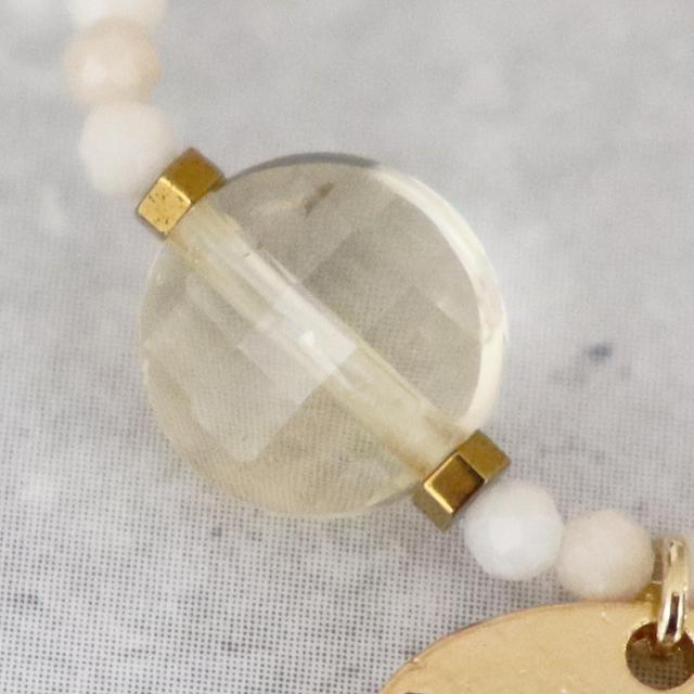 【Like a Honey Candy】シトリン×リバーストーン リングの通販は