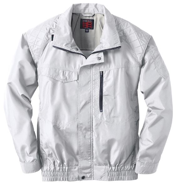 村上被服 HOOH ポリエステル製 フルハーネス対応冷感長袖ブルゾン V5511 シルバーグレー サイズ：M 服単品 〔バッテリー・ファン・ケーブル別売〕の通販は 5,383円