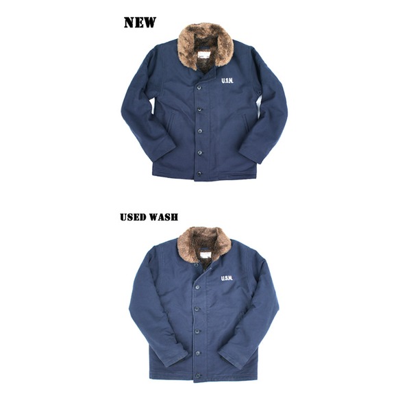 アメリカ軍 N-1 デッキジャケット 36 Mサイズ ストーンウォッシュ加工 JJ105YNW S ネイビー レプリカ 米軍 ミリタリーウェア