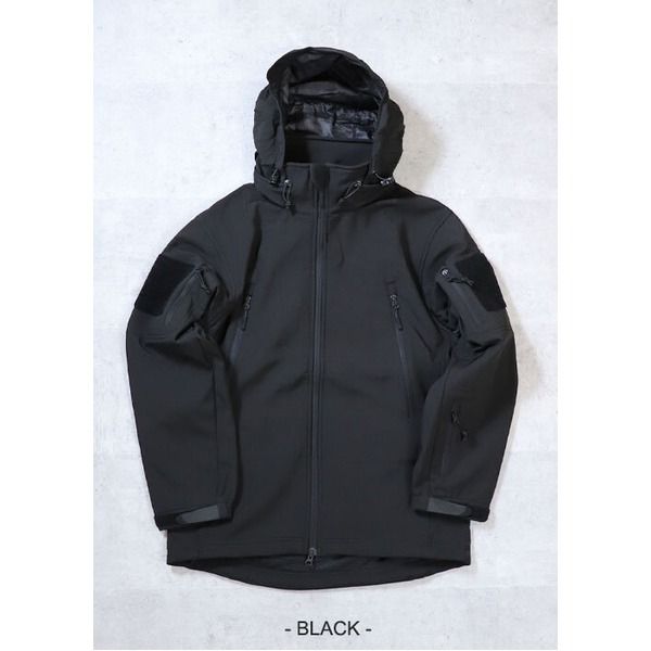 米軍 防風 防寒 SAP ジャケット XLサイズ ブラック レプリカ アメリカ軍 US軍 ソフトシェルジャケット ミリタリーウェア