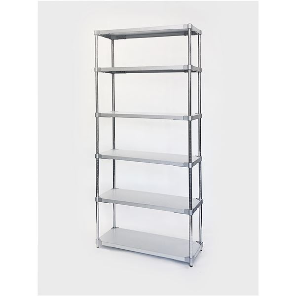 収納棚 35×90cm 6段 H210cm 日本製 耐熱 耐食 長期耐久性 ガルバリウム鋼板製 ガルバシェルフ リビング収納 組立式の通販は 55,836円