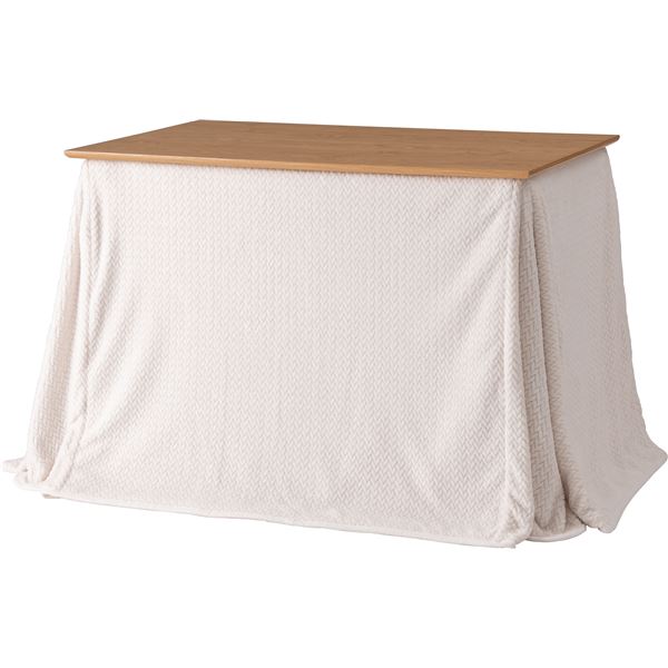 ダイニング用 こたつ布団 単品 約 幅247×奥行202cm アイボリー 薄手 薄掛け コタツ布団 こたつ本体別売 冬支度 寒さ対策の通販はこたつ用掛け布団