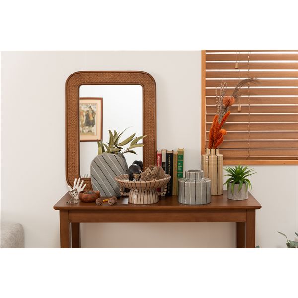 フラワーベース グレー （約W17×D7.5×H21cm） 完成品の通販はau PAY