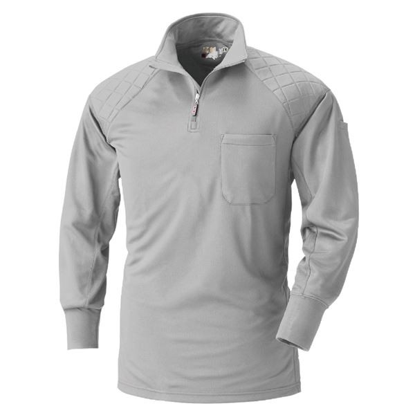 鳳皇 230 肩パット入ジップアップ 【杢グレー Mサイズ 3枚セット】の通販はその他作業服