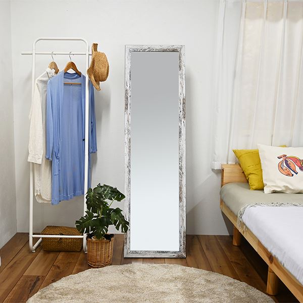 スタンドミラー 全身姿見鏡 幅42×奥行46×高さ147.5cm ヴィンテージ