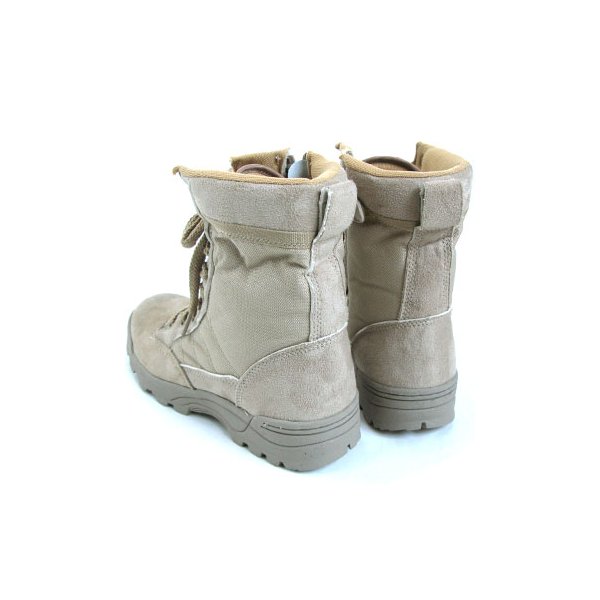 SWAT KOBRA サイドジッパー ブーツ 靴 8W サンド 通気性 ラバーソール レプリカ アメリカ 特殊部隊 ミリタリーブーツ SWAT KOBRA サイドジッパー ブーツ 靴 8W サンド 通気性 ラバーソール