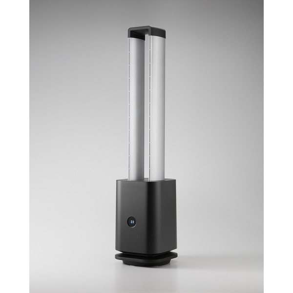 ツイン エアー サーキュレーター 約幅205mm ブラック 空気清浄 UV照射