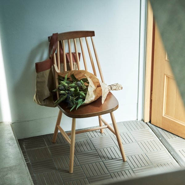 ダイニングチェア パーソナルチェア 幅41cm ナチュラル 木製