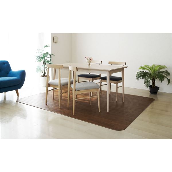 アキレス クッションフロアラグマット（床暖房対応） チョコレートブラウン 182×180cmの通販は