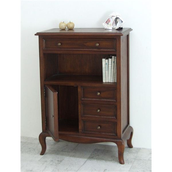 ウェール FAX台 ウェール 天然木FAX台/電話台 アンティークモダン家具 28584