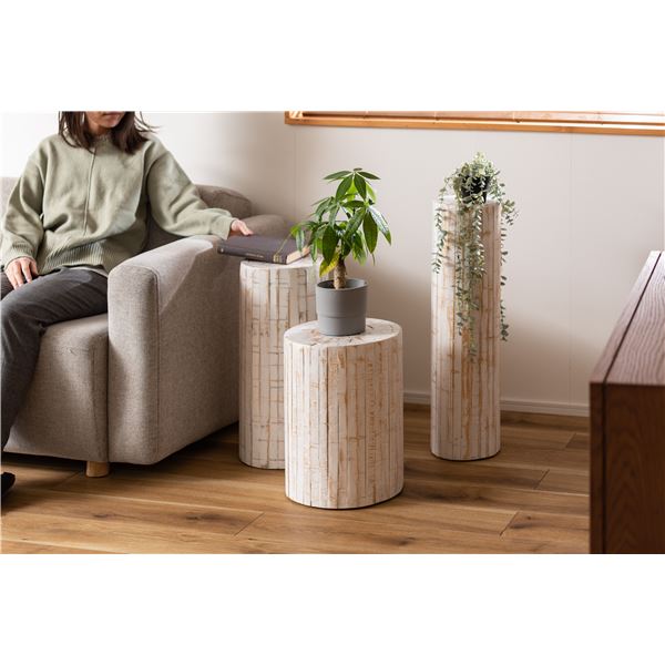 dinos 木製プランターベース キャスター付き 2個 無垢材のキャスター