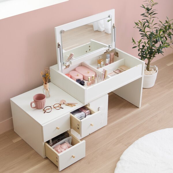 完成品伸縮ドレッサー ホワイト 完成品伸縮ドレッサー ホワイト