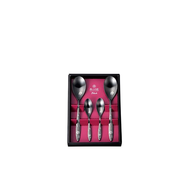 燕人の匠 ブラック 桜吟・カトラリー4pcs ECTB-701の通販は 5,699円