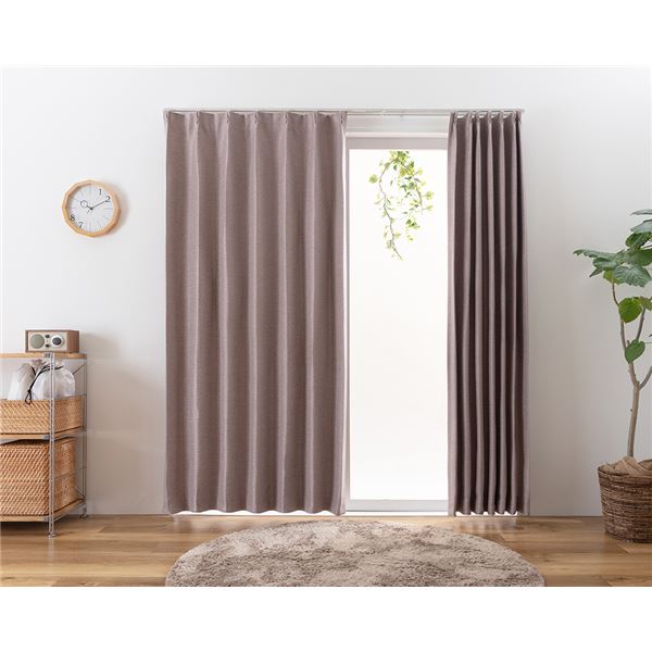 遮光カーテン 幅200cm×丈150cm 1枚 無地 パープル 2級遮光 洗える 日本製 タッセル付き 形状記憶 防炎カーテン リビングの通販は 遮光カーテン 幅200cm×丈150cm 1枚 無地 パープル 2級遮光 洗える 日本製 タッセル付き 形状記憶 防炎カーテン リビングの通販は