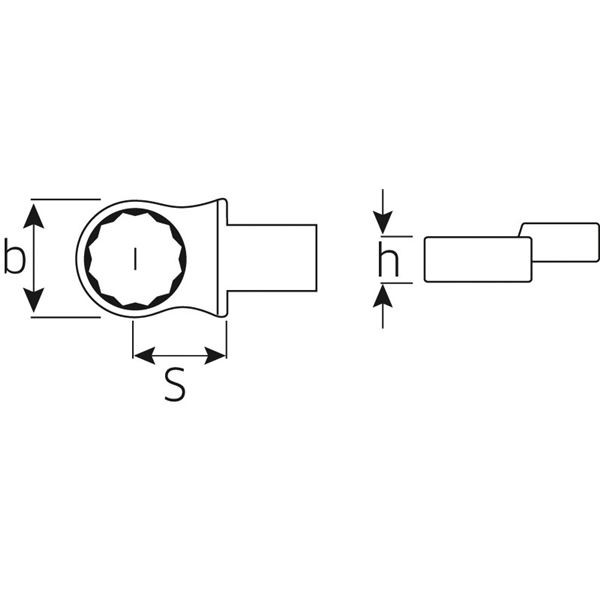 STAHLWILLE（スタビレー） 732／40-21 トルクレンチ差替ヘッド（メガネ）（58224021）