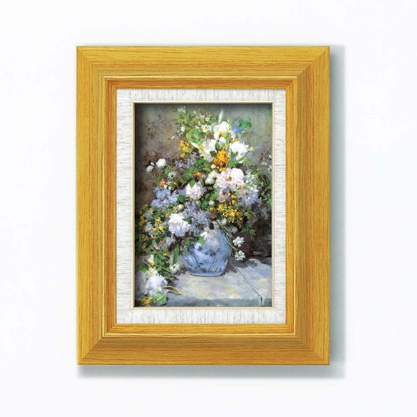 名画額縁 フレームセット サム 壁掛け用 ルノワール 「花瓶の花」 273×343×48mm 立体加工付きの通販は