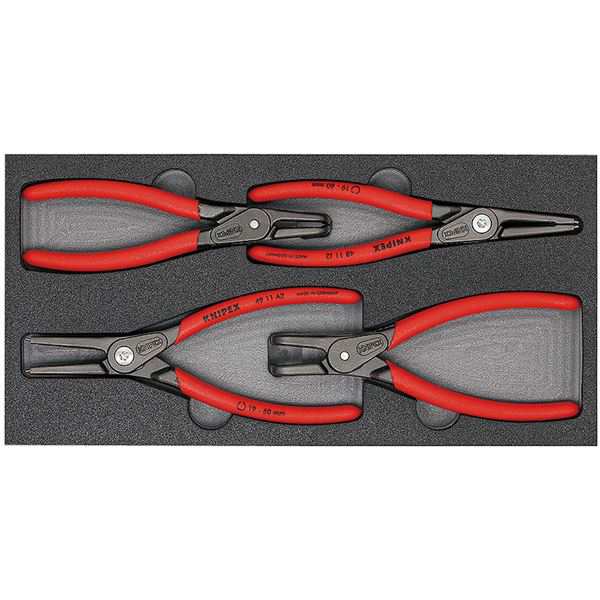 KNIPEX（クニペックス）002001V09 精密スナップリングPセット（4ホン トレイツキ）