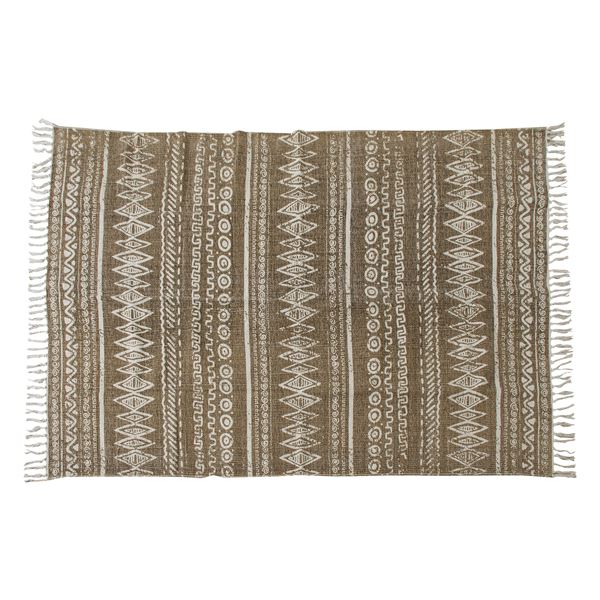 ラグマット 絨毯 170×120cm 長方形 インド製 コットン 綿 防滑加工 TTR-114B リビング ダイニング ベッドルーム 寝室の通販は 5,580円