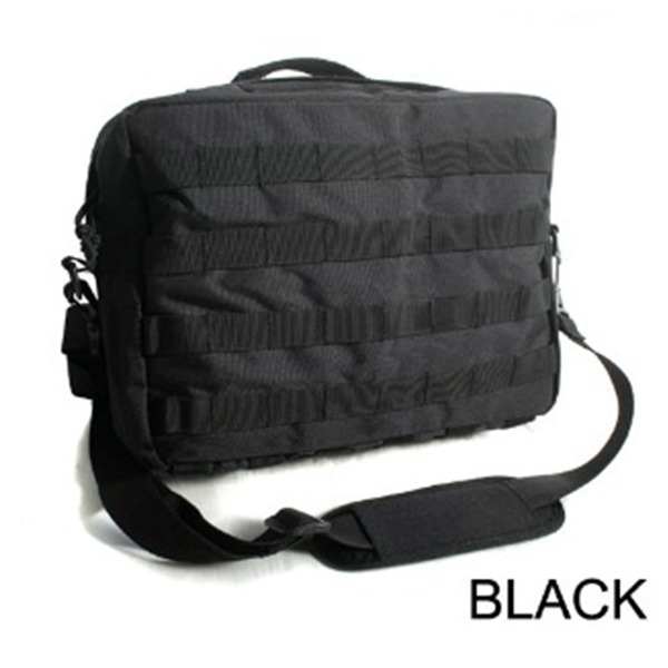 アメリカ軍 2WAY ショルダー バッグ カバン ブラック モール A4対応