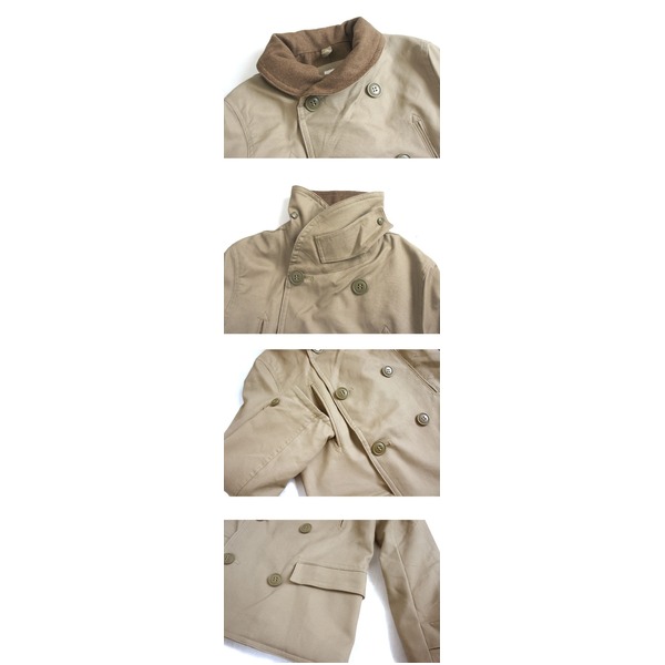 USタイプ M1938 マッキーノ コート Sサイズ ネイビー 表綿100％ 薄手