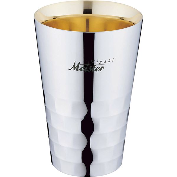 タンブラー/ビアマグ 【Mサイズ】 約直径85×127mm 日本製 ステンレス 箱入り 『Migaki Meister』の通販は