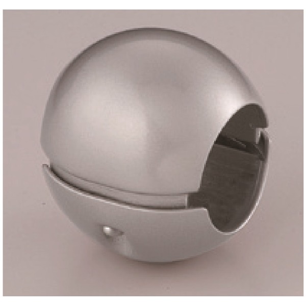 【10個セット】階段手すり滑り止め 『どこでもグリップ』ボール形 亜鉛合金 直径38mm シルバー シロクマ 日本製の通販は