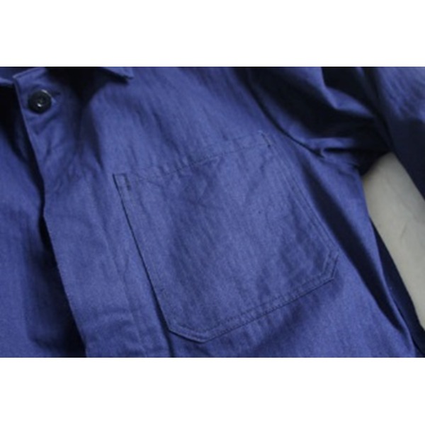 ドイツ連邦国軍 放出 ワークコート 46 M相当 ネイビー 綿 リメイク 未