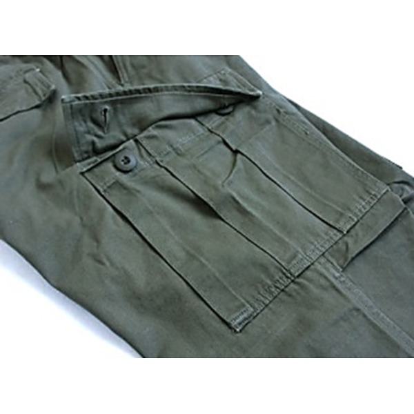 アメリカ軍 BDU パンツ コットン スリム レプリカ XL カーキ ジッパー