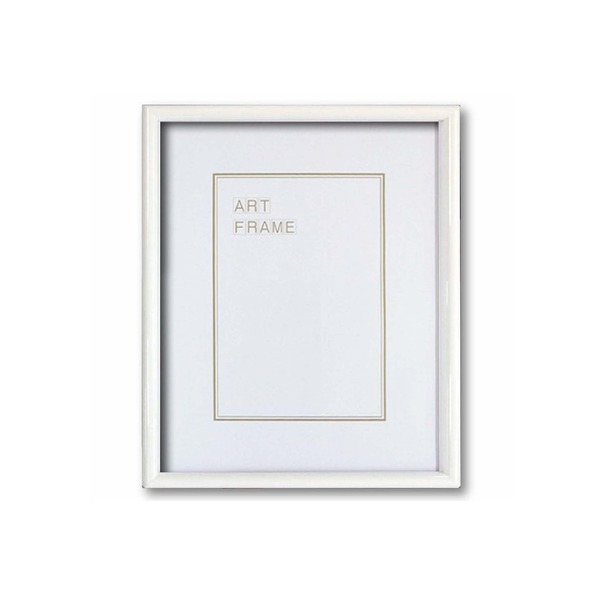 〔 木製額 〕 デッサン額 四ツ切サイズ 424×348mm ホワイト UVカットアクリル 木製 フレーム 額縁 額の通販は