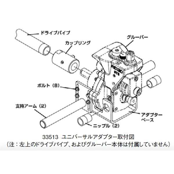 RIDGID（リジッド） 33513 ユニバーサル アダプタ F／975・960