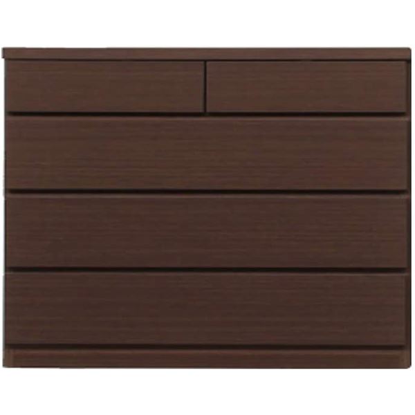 頑丈薄型チェスト/収納棚【4段 幅90cm ブラウン木目調】 奥行30cm 日本製 『ウスピッタ』【完成品】の通販は