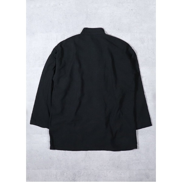 USタイプ MED スリーピングシャツ S ブラック×ブラック 長袖 復刻 綿