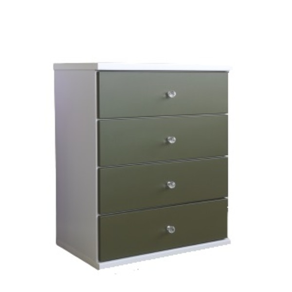 チェスト タンス 幅59.5cm 4段 オリーブ スライドレール付き コンパクト 日本製 ベッドルーム 寝室 リビング 完成品の通販は 18,680円