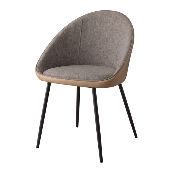 パーソナルチェア リビングチェア 約幅56cm ベージュ スチール ソフトレザー 組立品 リビング ダイニング インテリア家具の通販は 13,897円