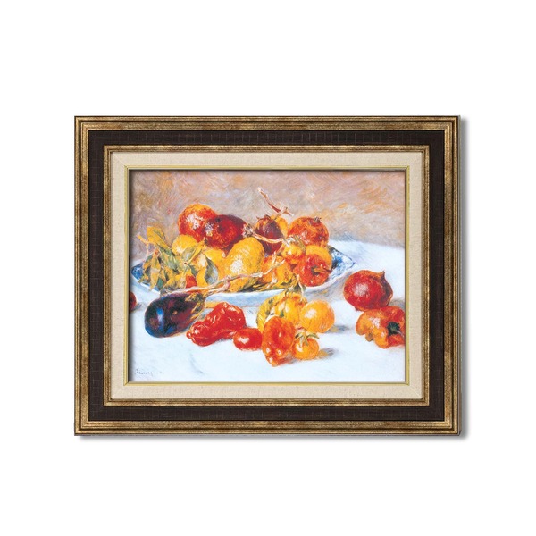 ダークブラウンアンティーク額 【額装品】世界の名画 F6 ルノワール