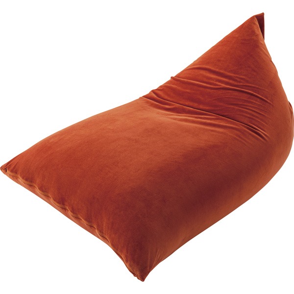 ビーズ クッション 幅75×奥行110×高さ50cm オレンジ ポリエステル ポリウレタン リビング ダイニング ソファー ベッドルーム 17,669円